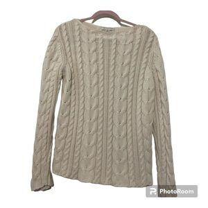 🎄Chunky Cable Knit Sweater off white